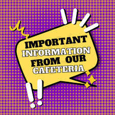 As we enter the last days of school, please take care of your student's cafeteria meal accounts. All charges need to be cleared prior to the last day of school, May 23rd.  If you have questions, please call the Wortham ISD cafeteria. Thank you for your help.