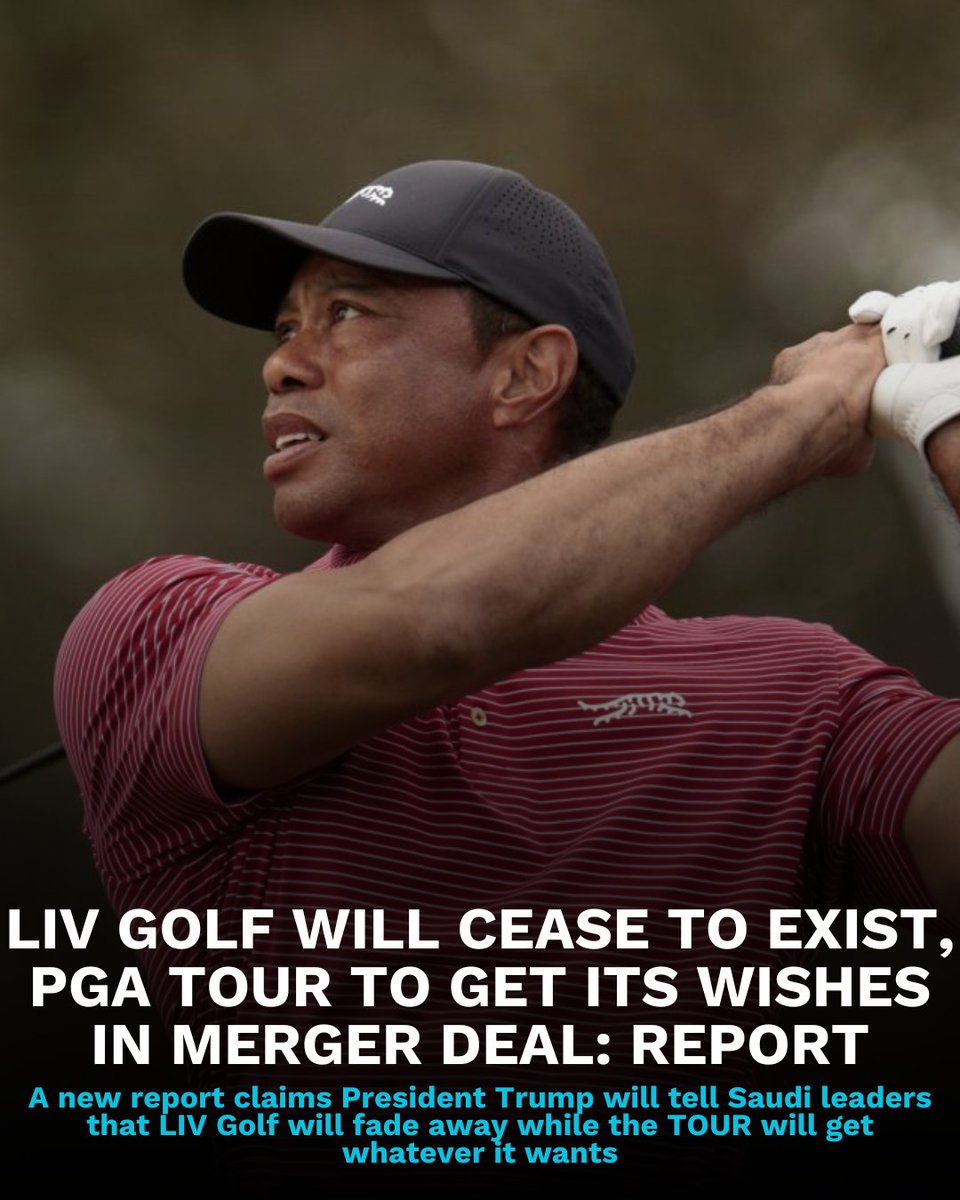 🚨 LIV Golf will cease to exist, PGA TOUR to get its wishes as President Trump meets with Saudis this week:

bit.ly/4iZAruj