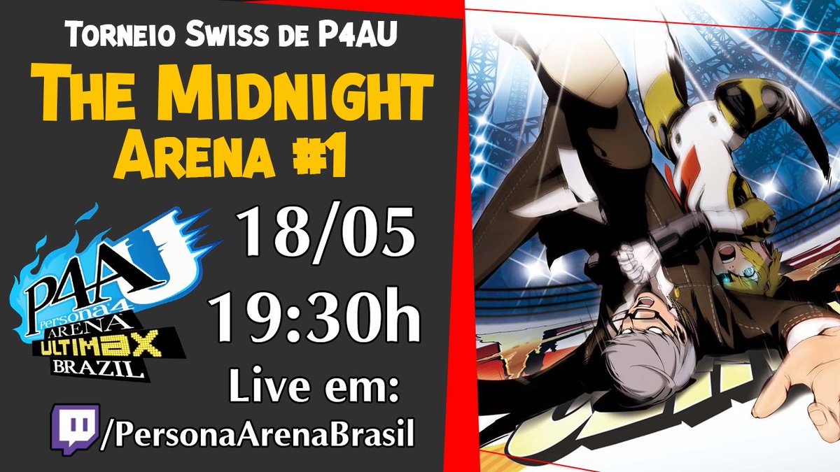 Anunciando a primeira edição do The Midnight Arena, torneio mensal no formato Swiss aberto pra todos os níveis de jogadores!
Nesse domingo 18/05 começando às 19:30h, venham jogar e treinar!

Inscreva-se aqui: challonge.com/pt_BR/tourname…
Entre no nosso Discord: discord.gg/unw2Zw8vcZ