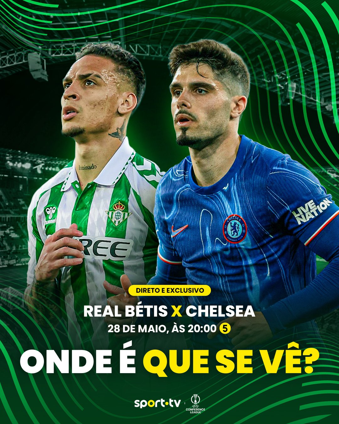 sport tv on X: "O tudo ou nada nas competições europeias 🔥 As 3 finais europeias, onde é que se veem? 📺 #sporttvportugal #CHAMPIONSnaSPORTTV #EUROPAnaSPORTTV #CONFERENCEnaSPORTTV #UefaChampionsLeague #UEFAEuropaLeague #UEFAConferenceLeague https://t ...