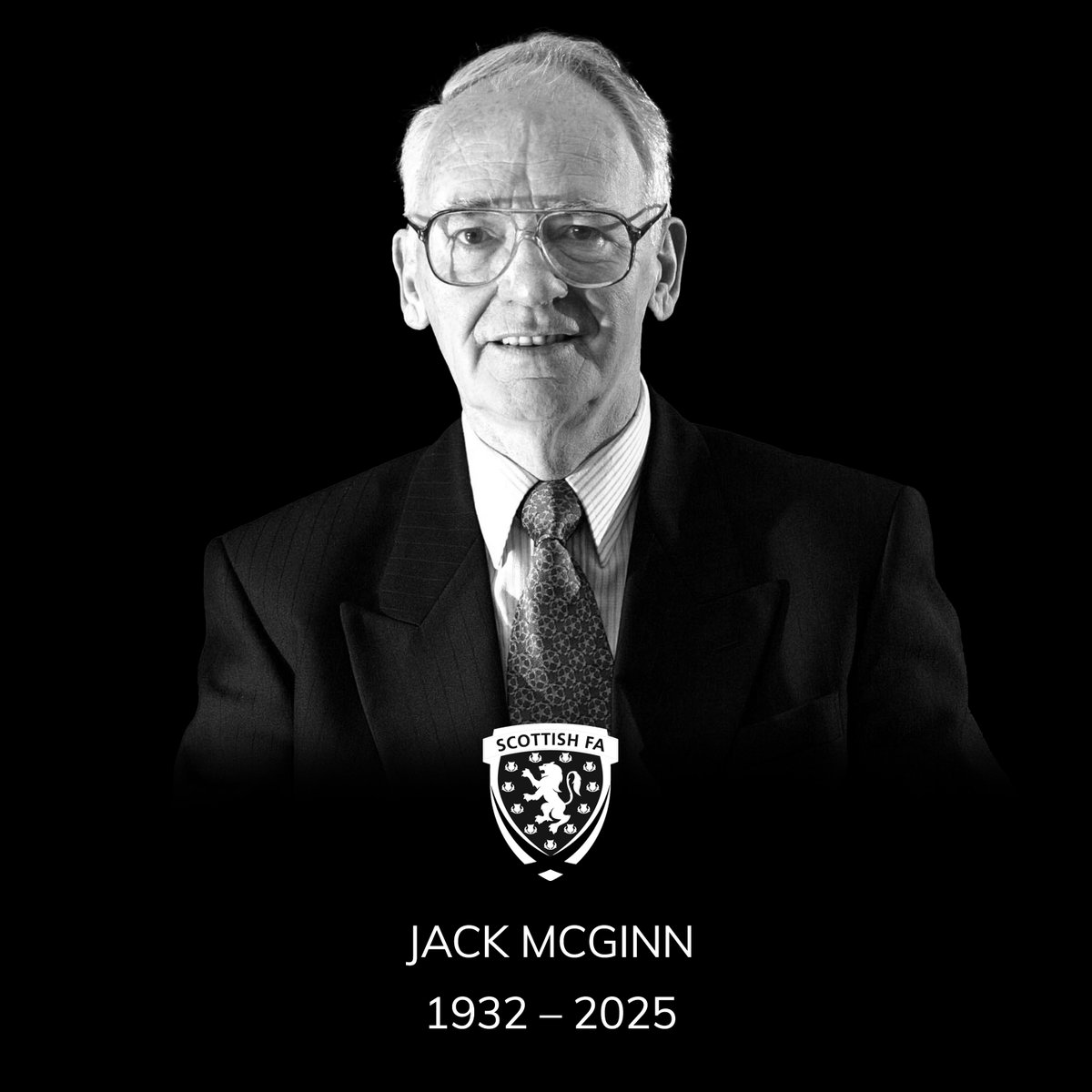 We are deeply saddened to learn of the passing of former Scottish FA President, Jack McGinn.

The thoughts of everyone at the Scottish FA are with Jack’s loved ones.