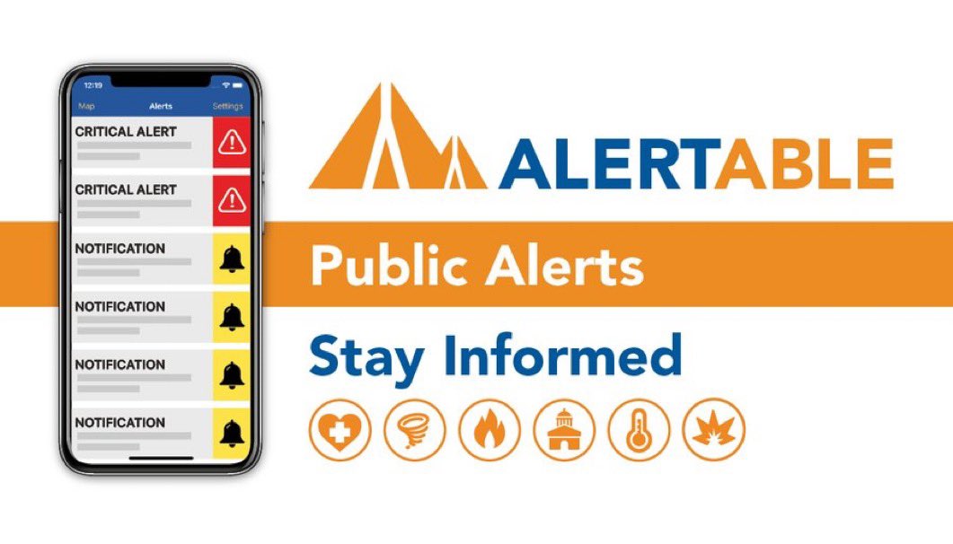 nickjdelucrezia's tweet photo. Emergencies can happen at any time. That’s why it’s important to have the #Alertable app. 

Set your preference locations and stay informed when emergencies are happening in real time from a notification on your mobile device. 

Download it today and #StayInformed https://t.co/P7xBkYbRwA