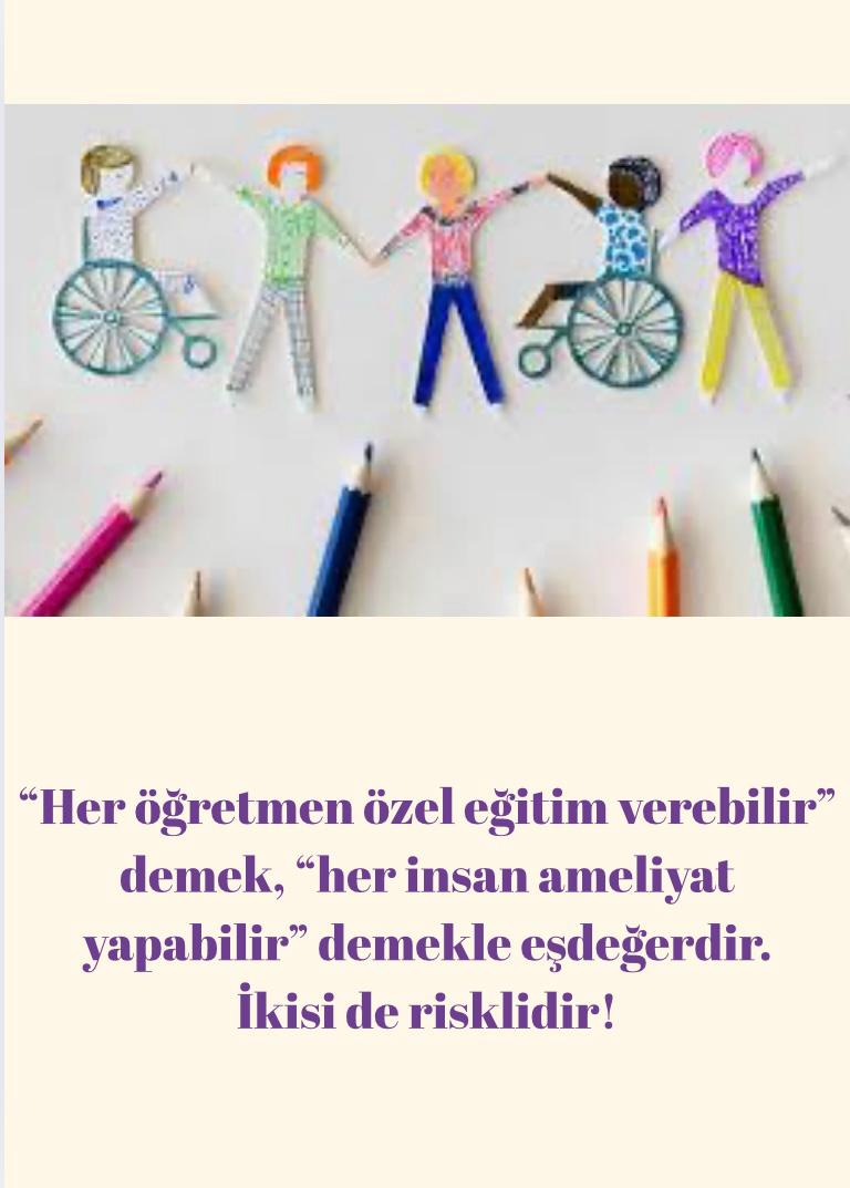 Özel eğitim liyakat ister. #benozelegitimciyim