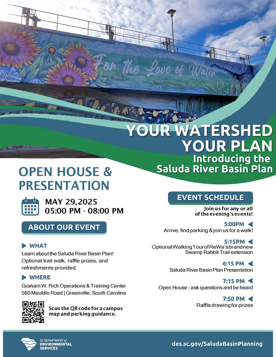 Draft Saluda River Basin Plan Public Meeting - mailchi.mp/clemson/draft-…