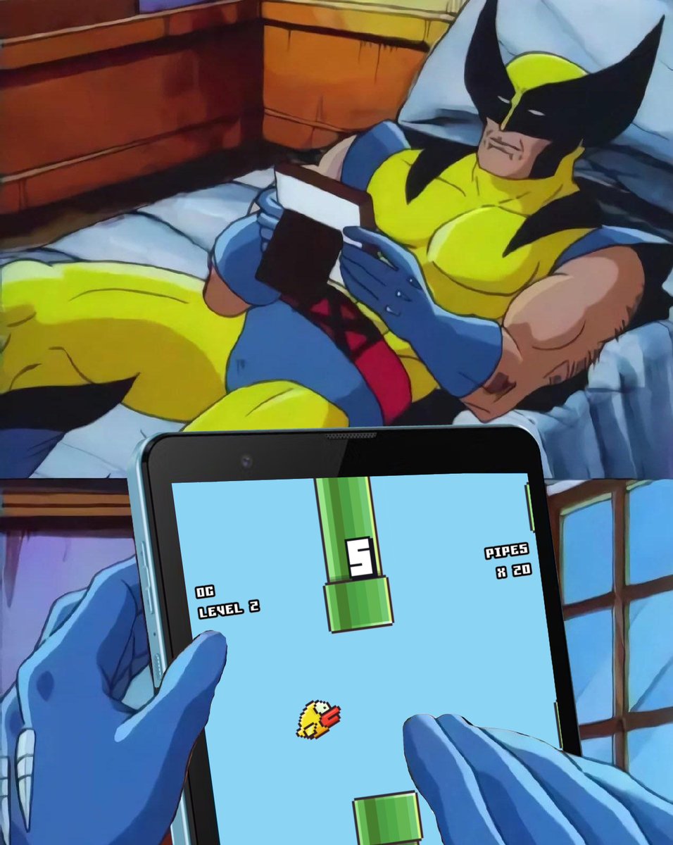 Hey bub, this might be why your Wolverine is standing still at spawn #FlappyBird