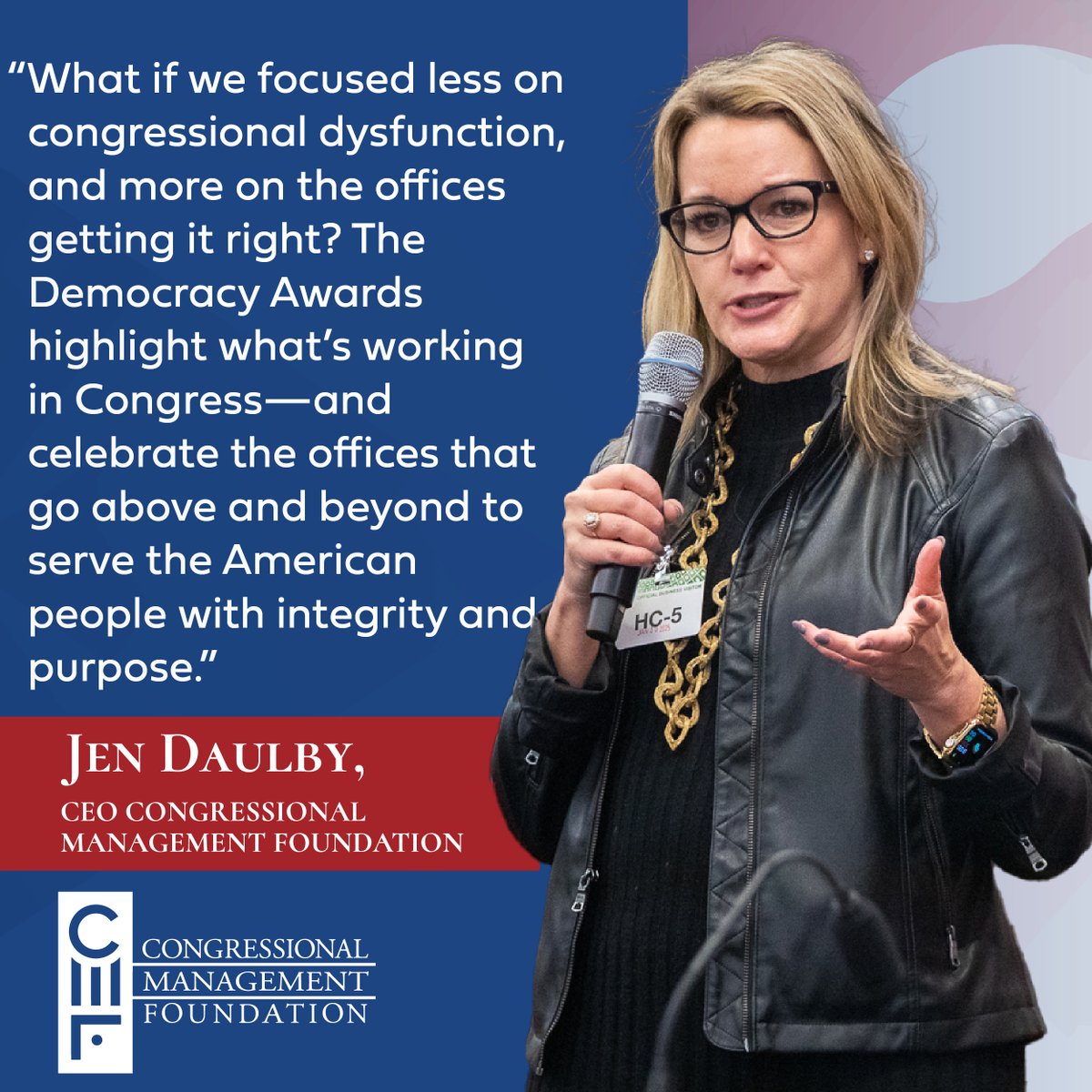 congressfdn's tweet photo. In a new piece, CMF CEO Jen Daulby explains why the #DemocracyAwards matter and why its important that we recognize what's working in Congress.

📖 Read More: https://t.co/liTWbpkFUB https://t.co/q0Kseibnsn