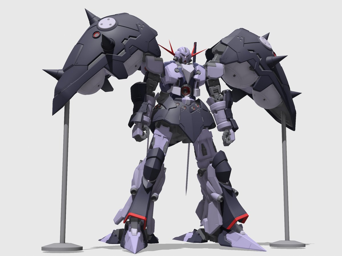 ま*ぶ様 アメに撃たれる⓴ 22cm✖️16cm パネルキャンパス MSN-03-2 グレート・ジオング 超巨大！ 1：144モデリング完了 高さ40.2