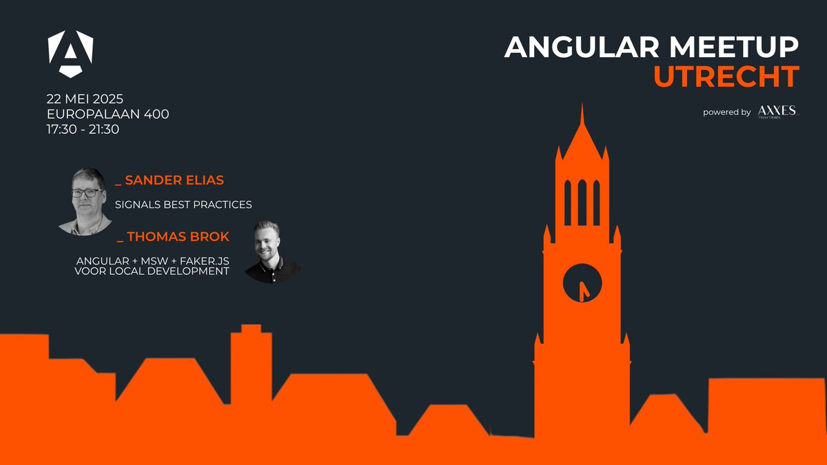 Join our Angular Meet Up!

💡Thomas Brok laat zien hoe je met Mock Service Worker (MSW) en faker.js de backend volledig kunt mocken. Superhandig voor realistische testomgevingen per pull request en een snellere, stabielere development workflow. 

📝 meetup.com/nl-NL/dutch-an…