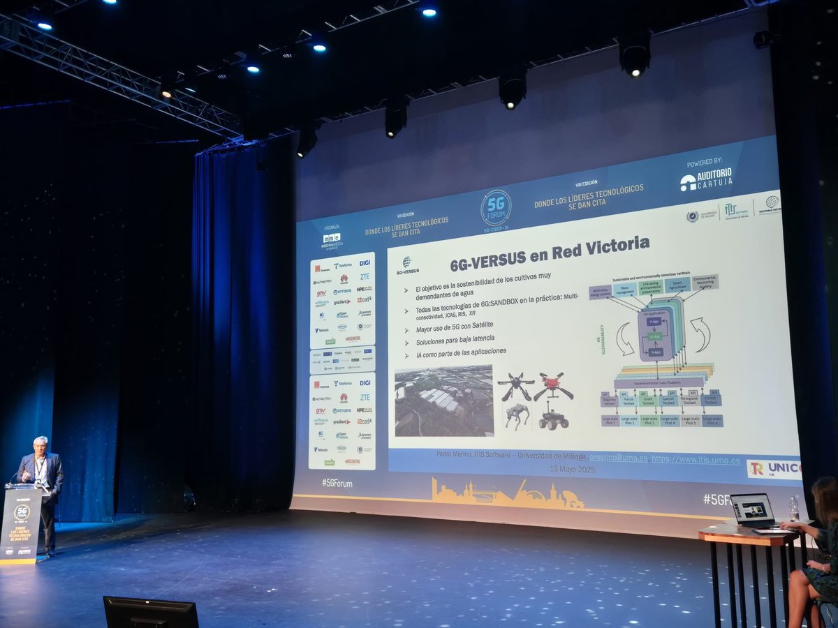 #Learnabout6GVERSUS 🎯 Spotlight on 6G-VERSUS at <a href="/5GFORUM/">5G Forum</a>. Yesterday, Prof. Pedro Merino Gomez, presented the 6G-VERSUS project, as a part of his talk '“Los Proyectos Europeos que desarrollan y prueban 6G sobre Red Victoria”. 🔗=&gt; 5gforum.es/en/
<a href="/6G_SNS/">SNS JU</a>