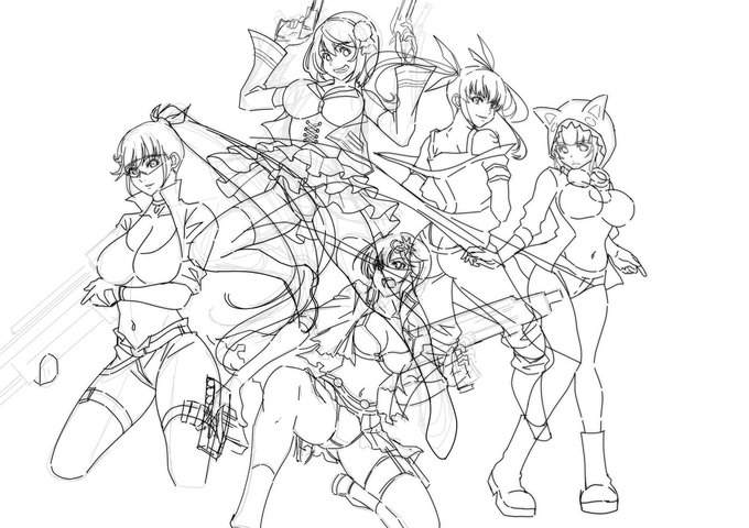 遠い昔お手伝いさせていただいた 人気ゲームのお仕事絵です