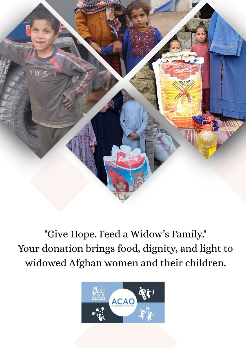 Give hope to Afghan widows and children.
Your donation can provide food, dignity, and survival to families in need.
Support now: PayPal.me/ACAOfund
WhatsApp: +93700031623