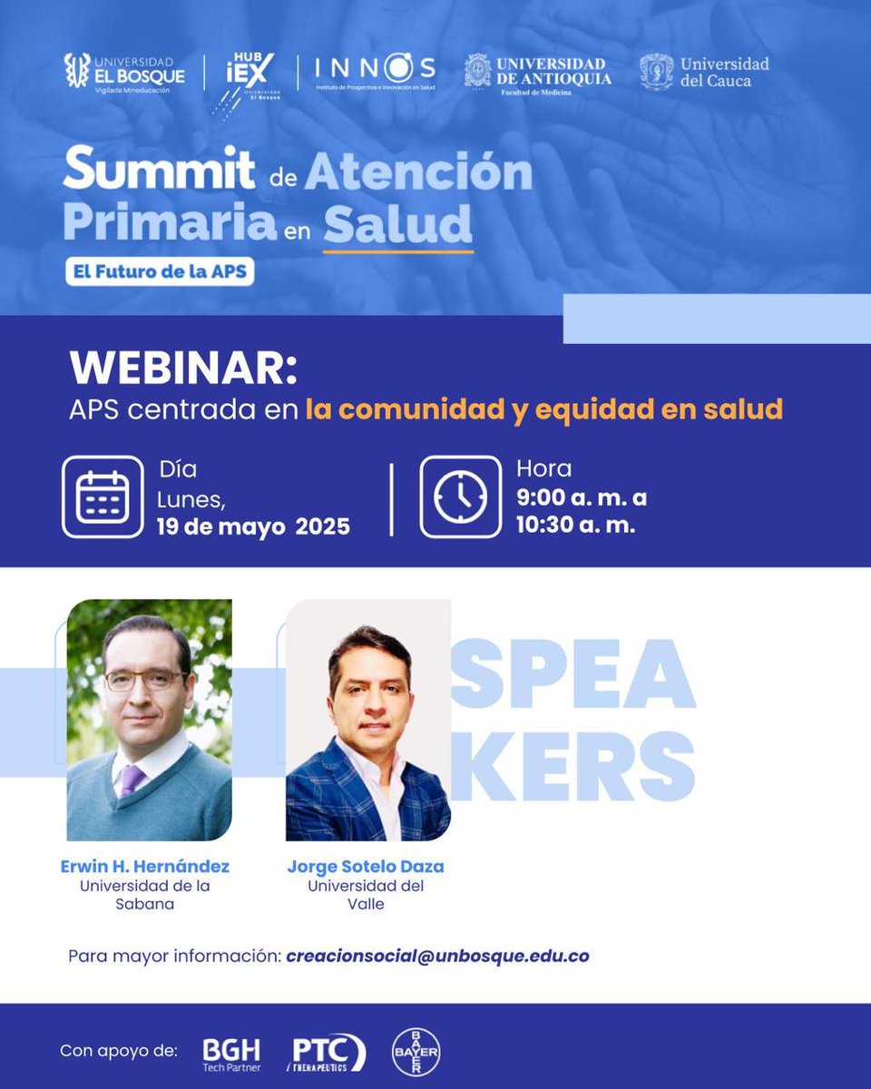 Incripciones en: forms.gle/Hrr1VwaAS3UMr4… <a href="/MedicinaSabana/">Facultad de Medicina Unisabana</a> <a href="/saludpublicacol/">Asociación Colombiana de Salud Pública</a>