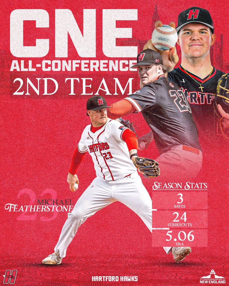 Eight Hawks Named to CNE Baseball All-Conference Teams! 

#HawkPride