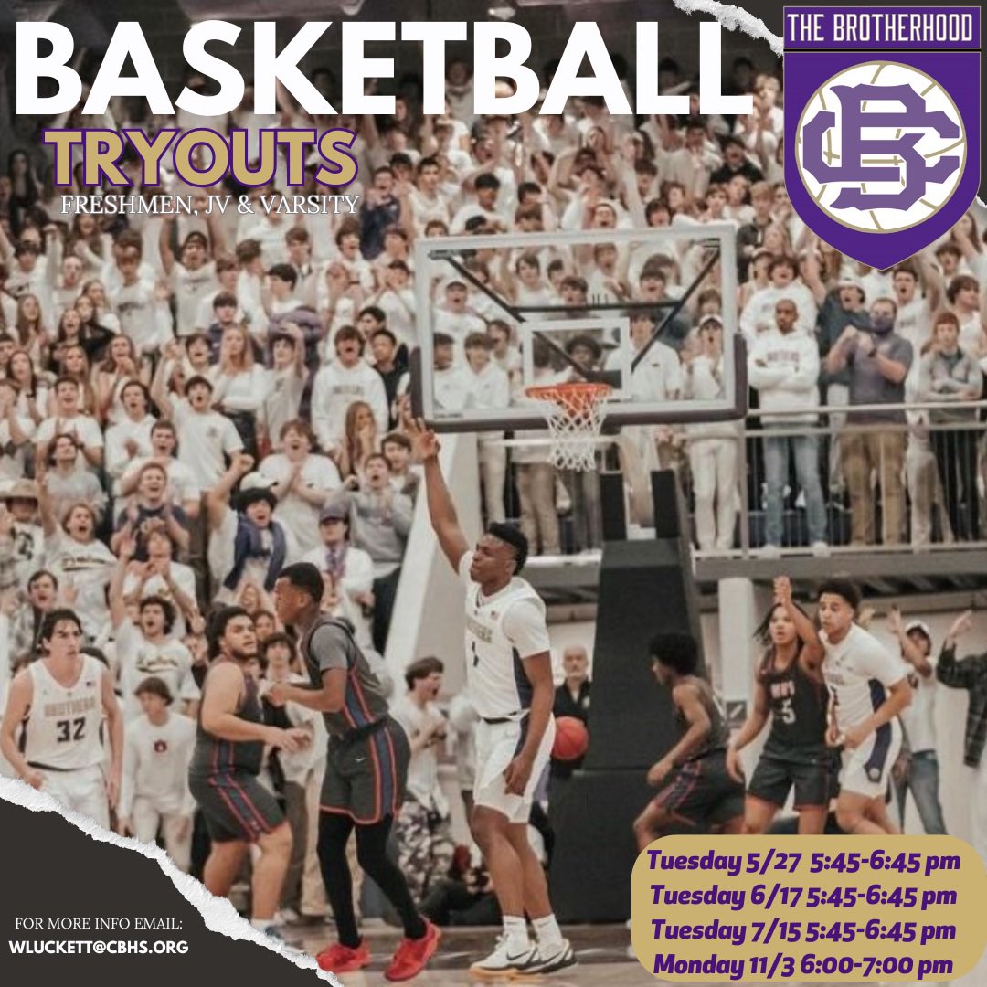 Mark your calendars as tryouts for all
Levels are rapidly approaching! #MeetTheStandard
#TheBrotherhood | #GoBrothers