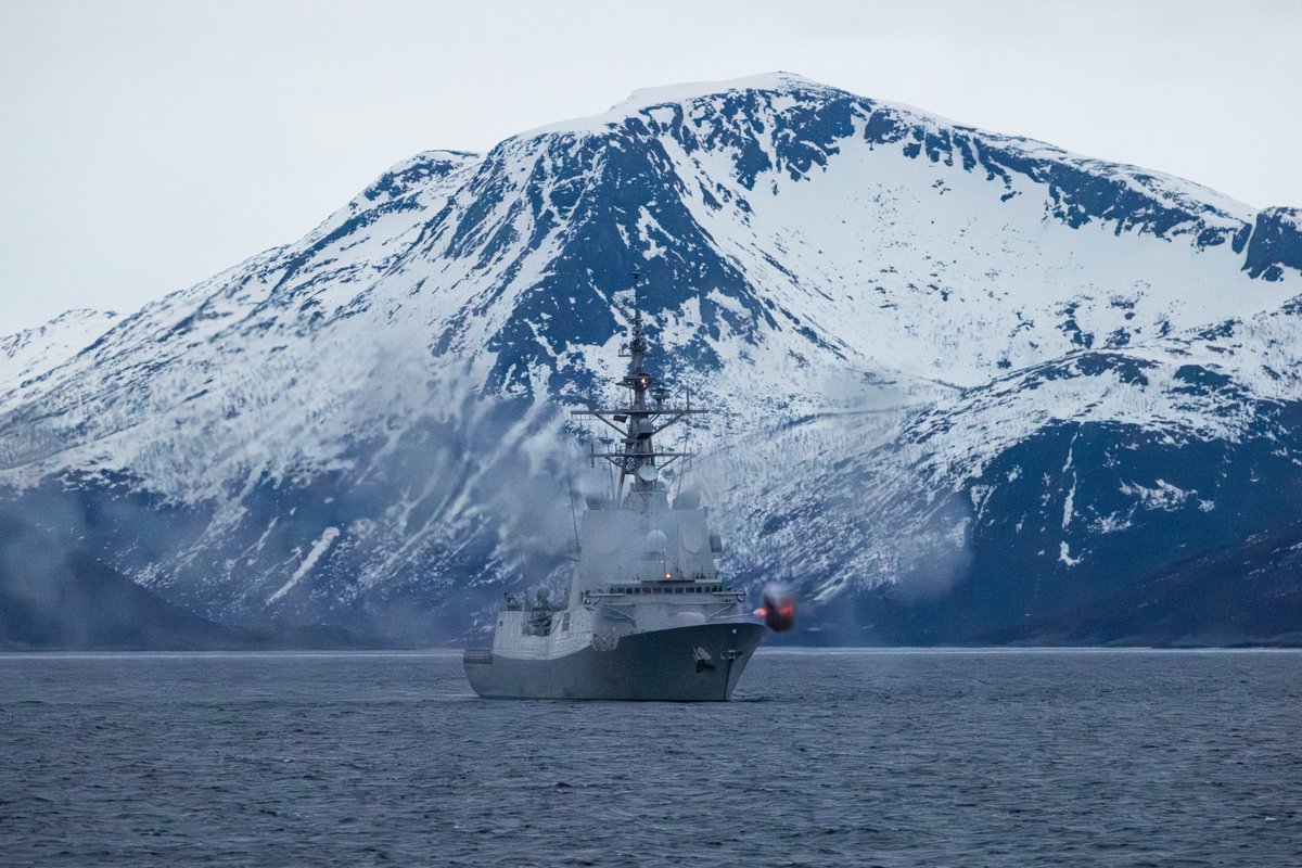JFCNorfolk's tweet photo. Precision, power, presence = capability, readiness and lethality. 

11 @NATO Allies are operating together in the most complex and challenging Joint Air and Missile Defence event in @NATO - Real Missiles. Real Targets.

#StrongerTogether #FormidableShield25 https://t.co/OSXky74dDe