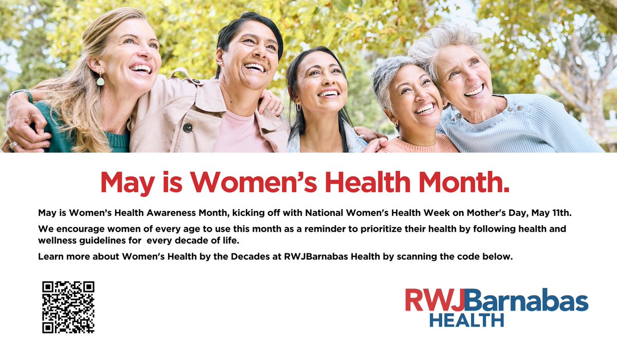 We encourage women to prioritize their health, and routine screenings are an important part of preventive health care.

Check out our health and wellness guidelines for women to live their best lives in every decade of life: ow.ly/OCwS50VSJx6

#WomensHealthMonth