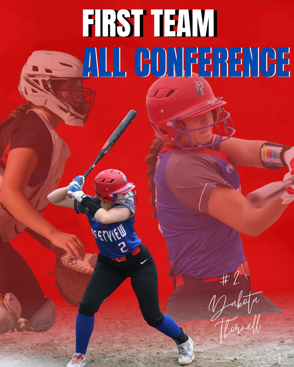Congratulations to following girls for the NWC honors. We are so proud you guys! 💙🥎❤️
1st Team: Neveah Ross, Dakota Thornell, Violet Dirr