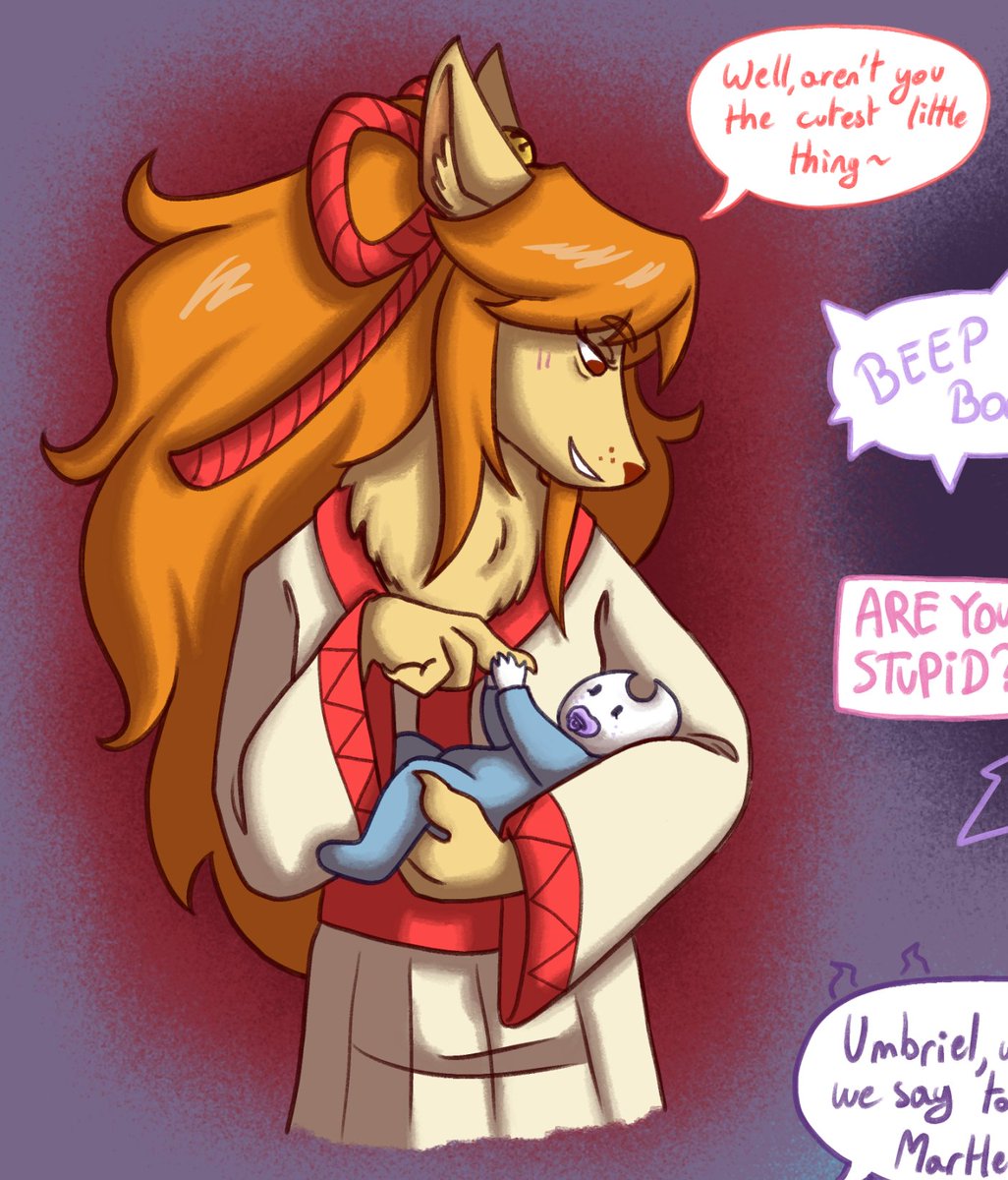 EldritchRaven_'s tweet photo. Umbriel hanging out with more of the main cast π
She ADORES Axis for some incomprehensible reason.
#UndertaleYellow #utyfanart #cornyaoi #ceroba #martlet #axis #flowey #uty https://t.co/H9atJ6NsPG