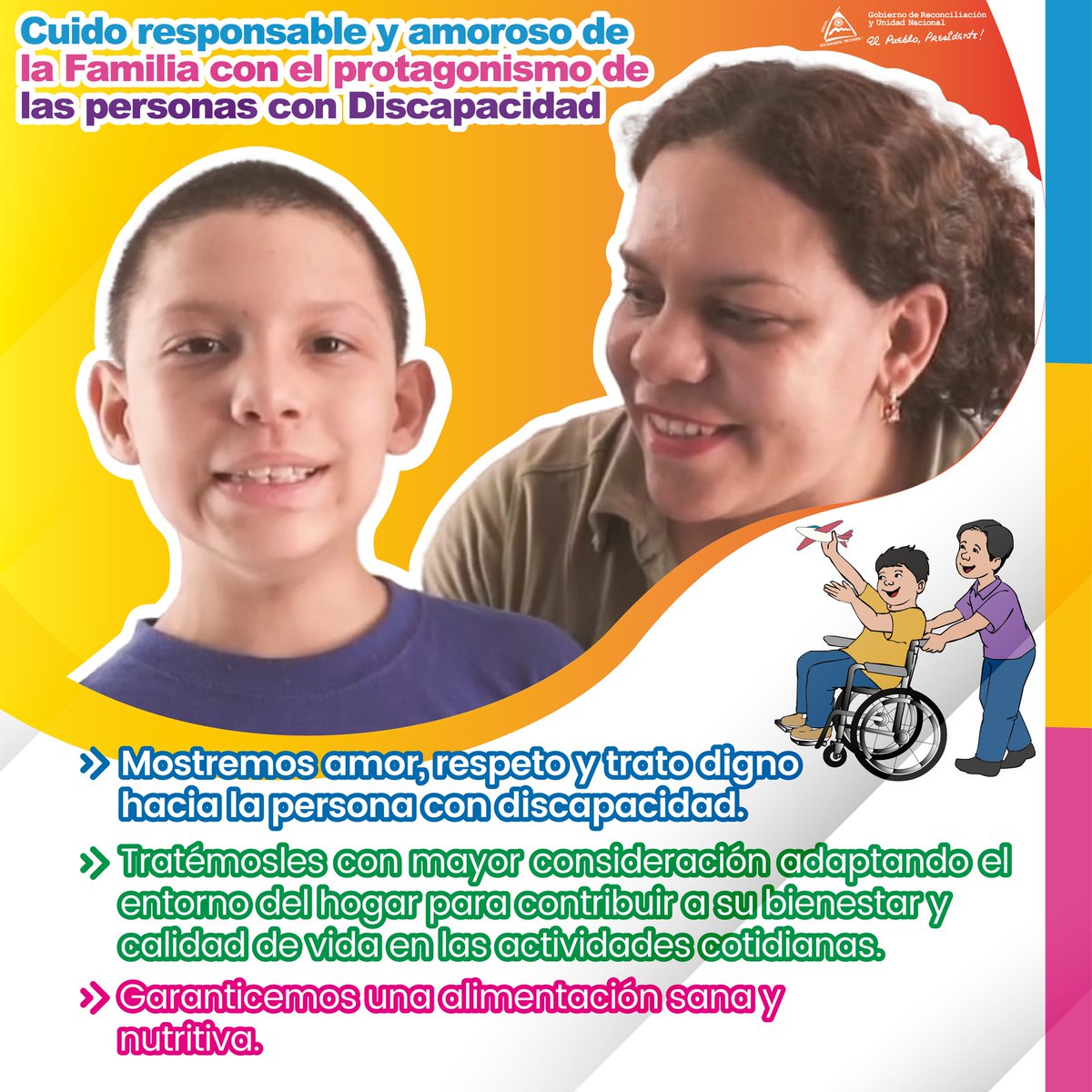 📌 Desde la Familia y nuestra Comunidad, debemos mostrar amor, respeto y trato digno hacia las personas con discapacidad, quienes requieren mayor acompañamiento para vivir bien, en bienestar, dignidad y seguridad 👩‍🦽
tecnacional.edu.ni/.../cartilla-a…