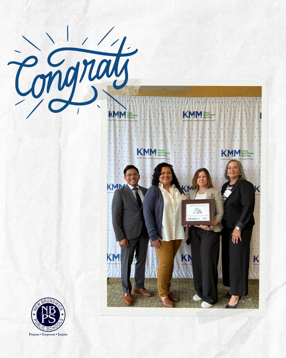✨ Big congratulations to Blanquita B. Valenti School for receiving Silver-level distinction in the NJ Safe Routes to School Recognition Program! 🏅👏 The award highlights commitment to creating safer, healthier ways for students to walk and bike to school. Way to go! 🚶‍♀️🚲