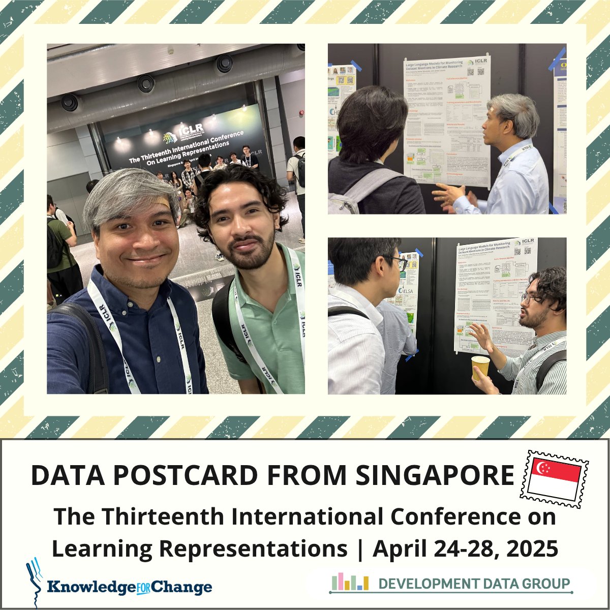 worldbankdata's tweet photo. How to address the lack of reliable monitoring on #dataset use, reuse &amp; discoverability in research?🧑‍🎓
☑️Through a new #LLM solution the @WorldBank’s Data Group unveiled at #ICLR2025, measuring datasets citations &amp; tracking under-recognized resources.
https://t.co/cujKVvUMEu https://t.co/3qwYkwZLRI