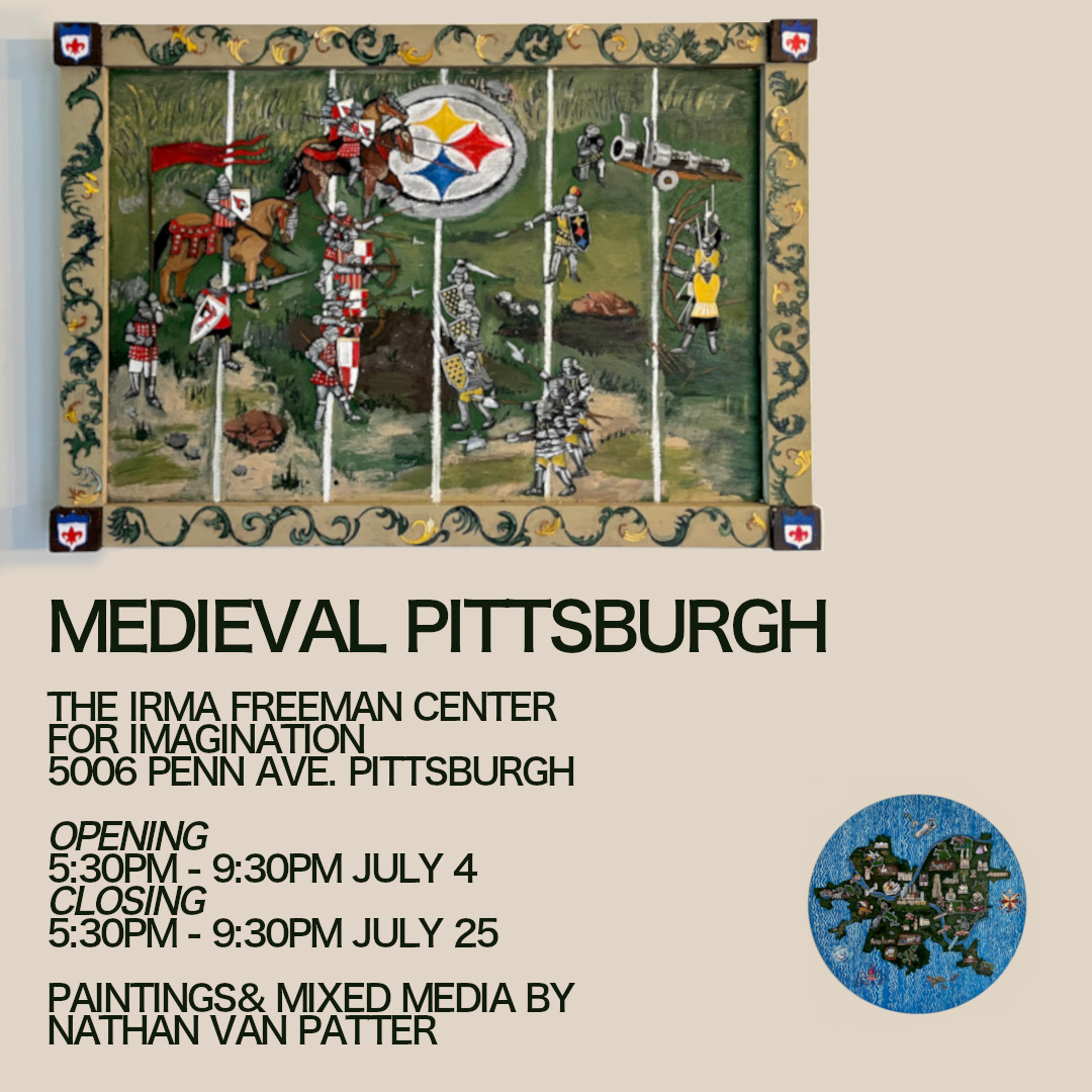 On July 4th and 25th, the Irma Freeman Center is featuring a mixed media art exhibit by Nathan Van Patter!