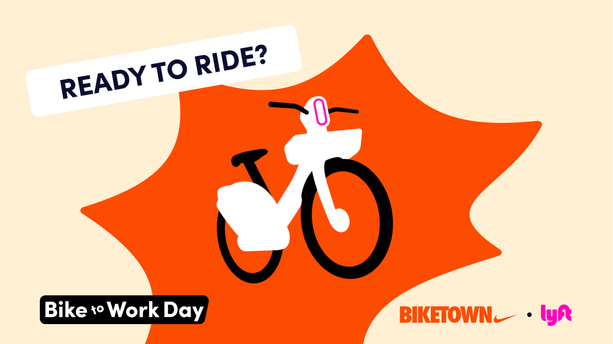 Get your blood pumping and ideas flowing. Celebrate Bike to Work Day this week with an easy-going ebike ride. 

New to BIKETOWN? Take your first ride this week and save $5 with the code BTWD25. Terms apply.