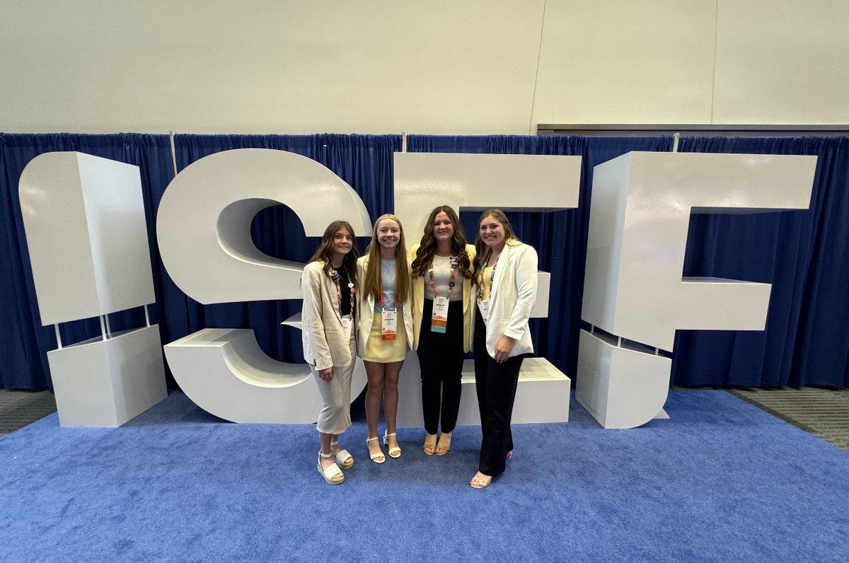 AC students Hadley Hallett, Peyton Hartman, Berkley Jacobitz and Gussie Wiens are taking part in the International Science and Engineering Fair in Columbus, Ohio this week. Projects will be judged today.