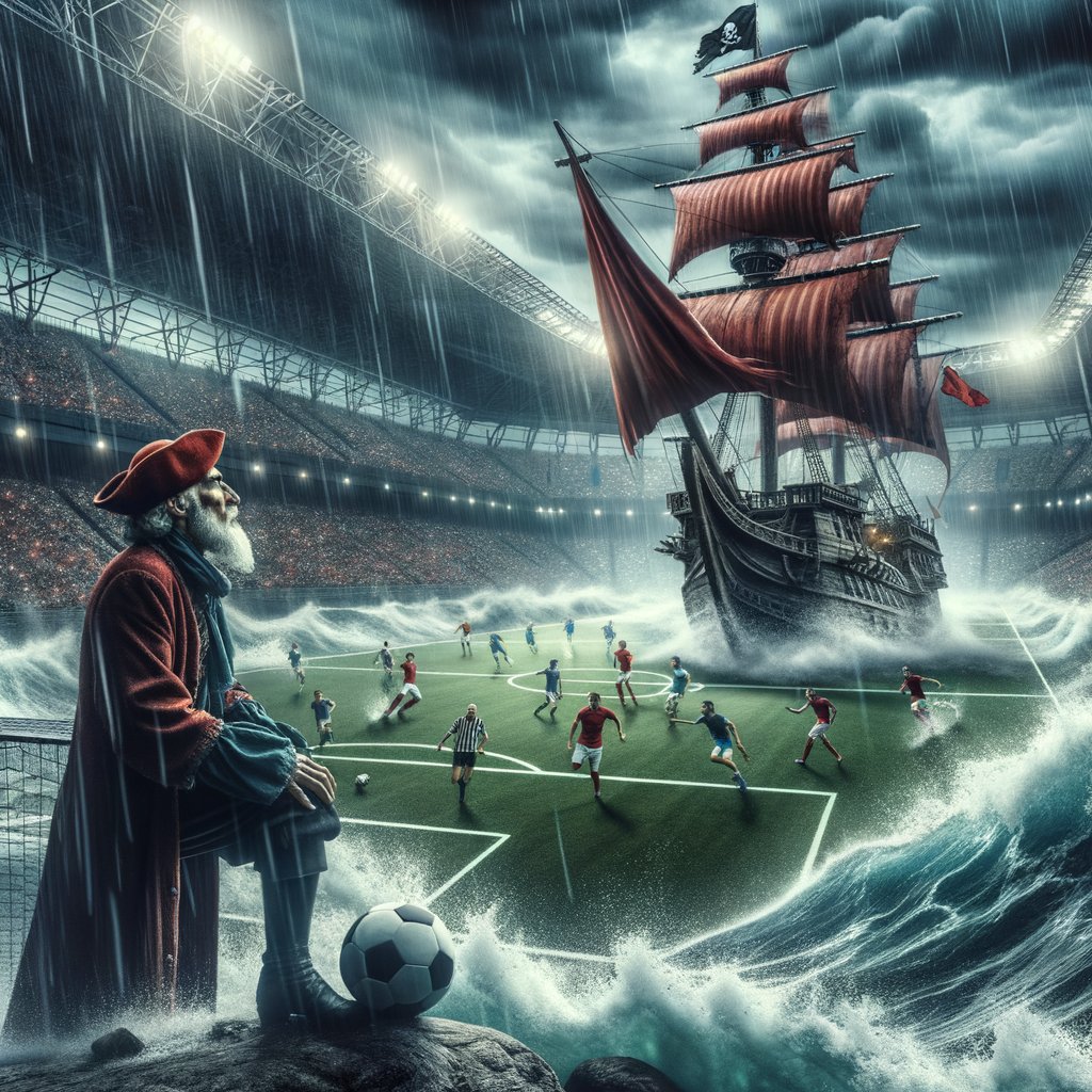 ⚓️ Captains Log: Maretow Albion sails victorious with a 1-0 cannonball of a win over Holds Stall Villa! 
Fernando Robaina fires the winning shot! The crew's courage and the fans' roars echo through the stormy seas of Division 5! Raise those red and white flags! ⚓️