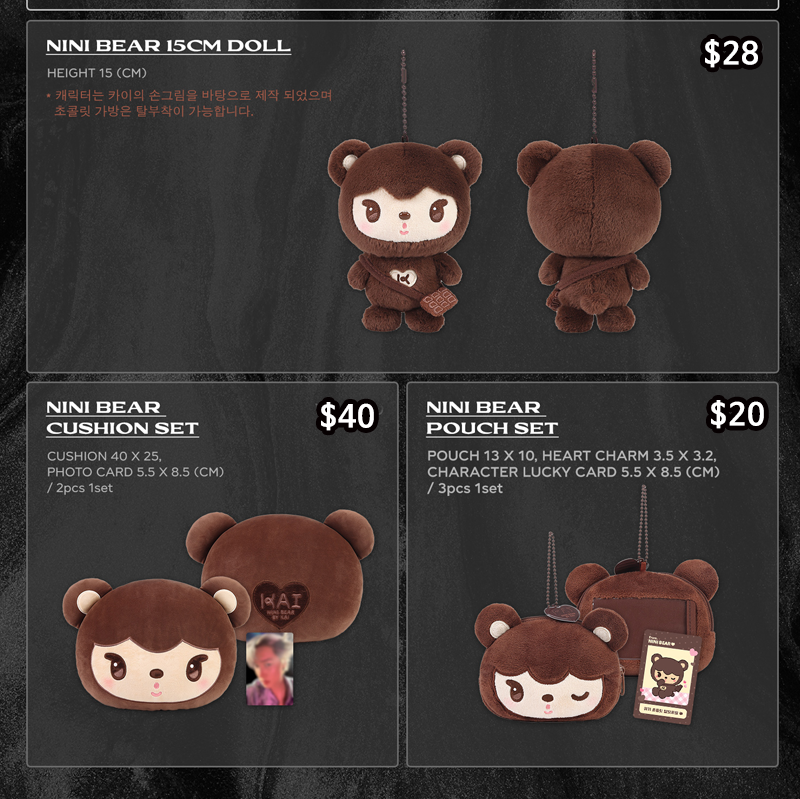 callmesnowberry's tweet photo. KAI CONCERT TOUR KAION official md proxy order

📌 List
Fortune scratch card(full set available)
Postcard
Ball cap
Pants
T-shirts
Bag
Wallet keyring
4cut photo
Nini bear sticker/griptok/doll/Cushion/Pouch
📌 Paypal/WW shipping
📌 Combined shipping

Dm me for order or details https://t.co/qn7xXuIlBn