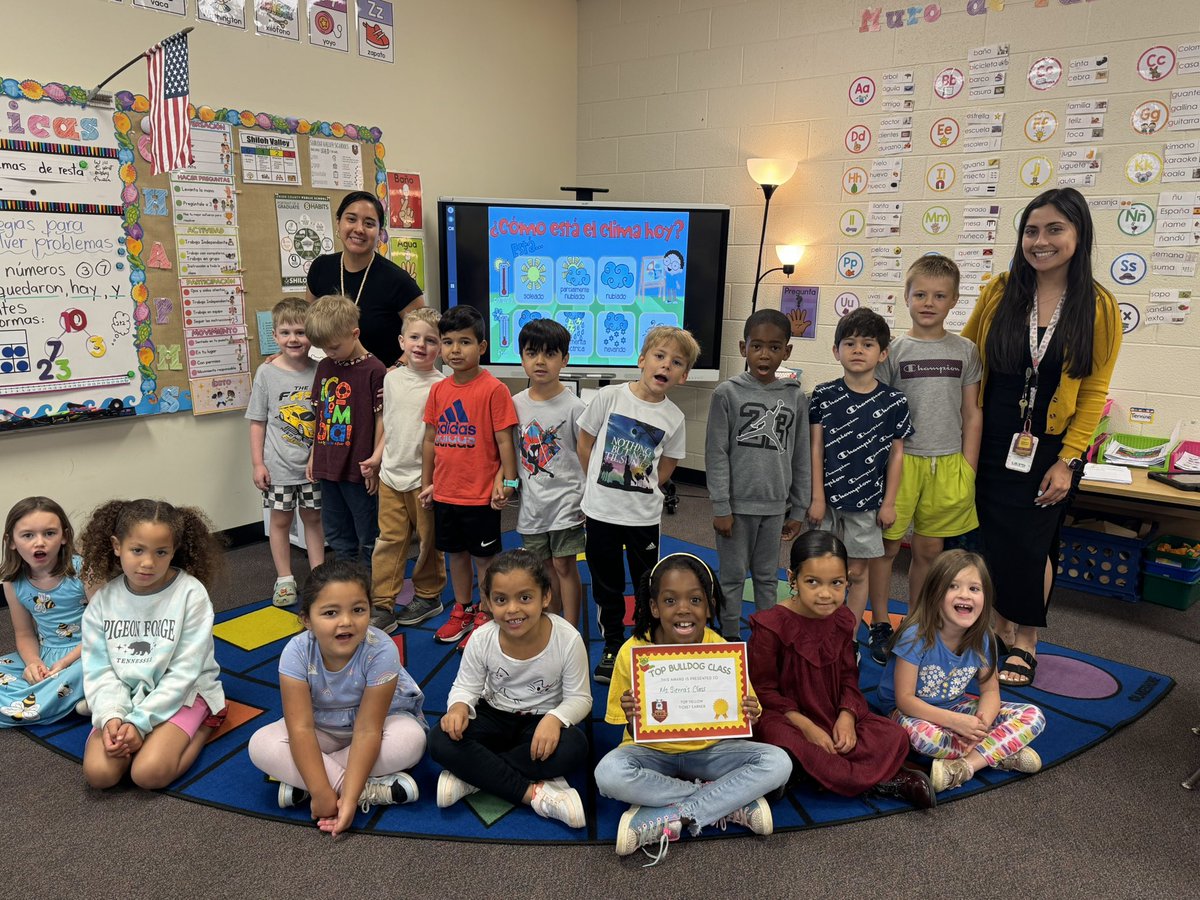 ShilohValleyPS's tweet photo. Hip hip hooray! These classes were recognized as our Top BullDOG classes for earning the most yellow tickets for their grade level teams, way to go! 🐾🙌🏻 #TeamUCPS @AGHoulihan @TopperJenn58692 @UCPSNC https://t.co/dwqBIylEu6