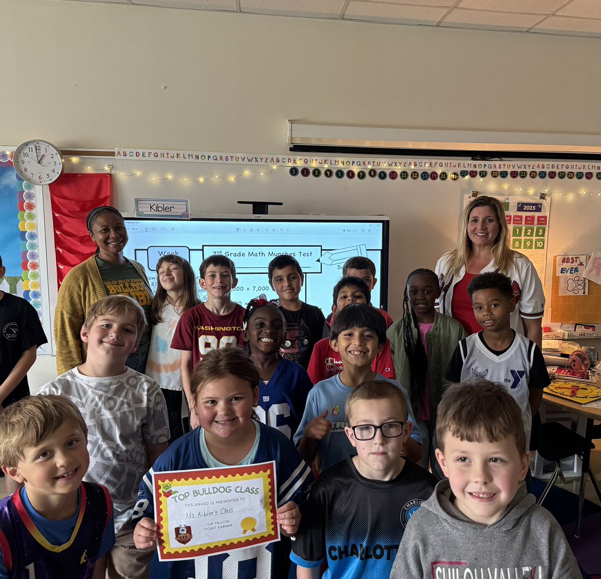 ShilohValleyPS's tweet photo. Hip hip hooray! These classes were recognized as our Top BullDOG classes for earning the most yellow tickets for their grade level teams, way to go! 🐾🙌🏻 #TeamUCPS @AGHoulihan @TopperJenn58692 @UCPSNC https://t.co/dwqBIylEu6