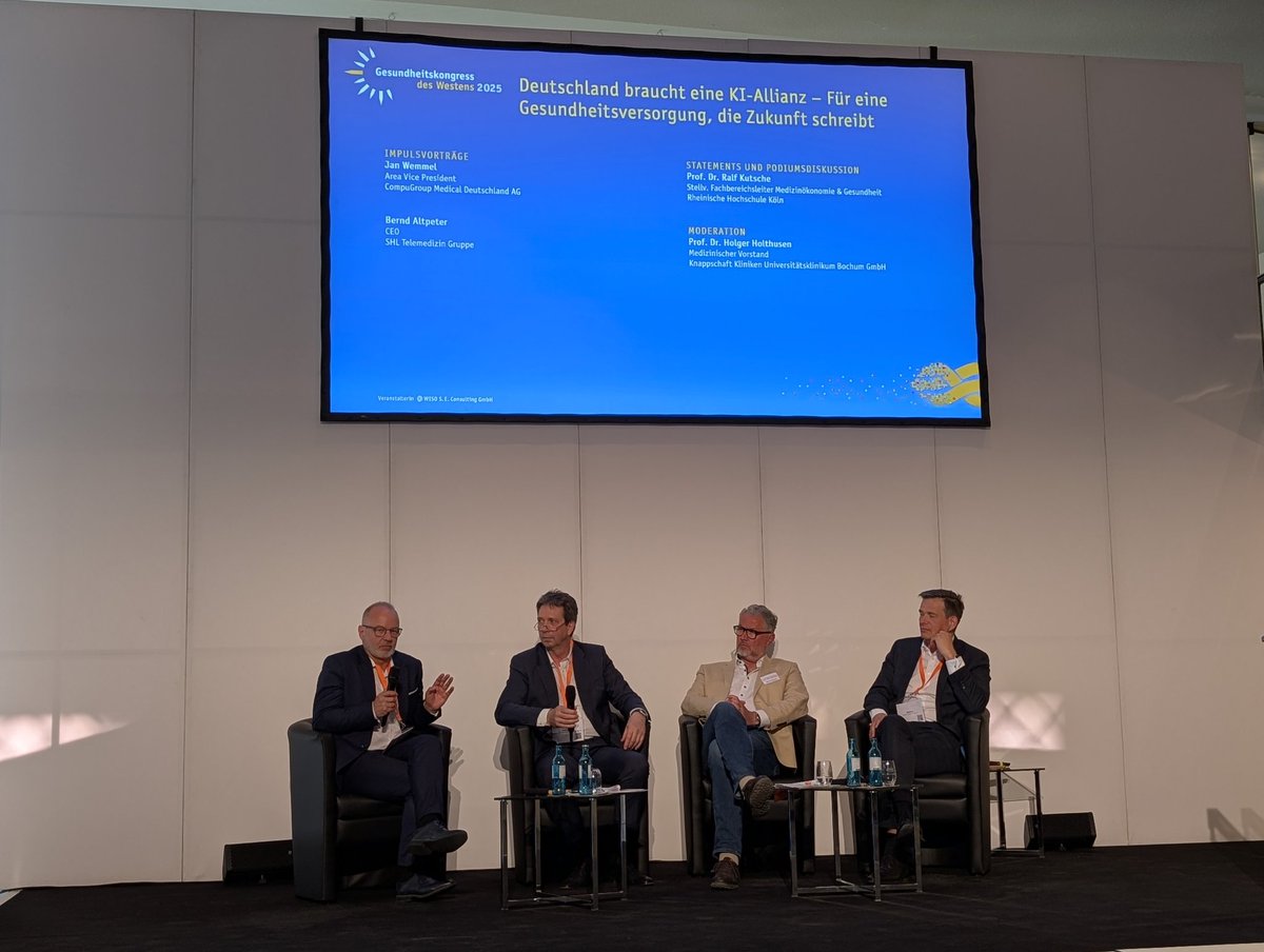 styriamed's tweet image. #gdw25: #KI Wir dürfen in Europa nicht zum Schlusslicht werden. Unsere Regularien dienen da wohl eher zur Regulation der Angst als der Technik. Nicht umsonst bildete sich der Begriff der German Angst heraus und verdrängte das MADE IN GERMANY @aerztekammerat