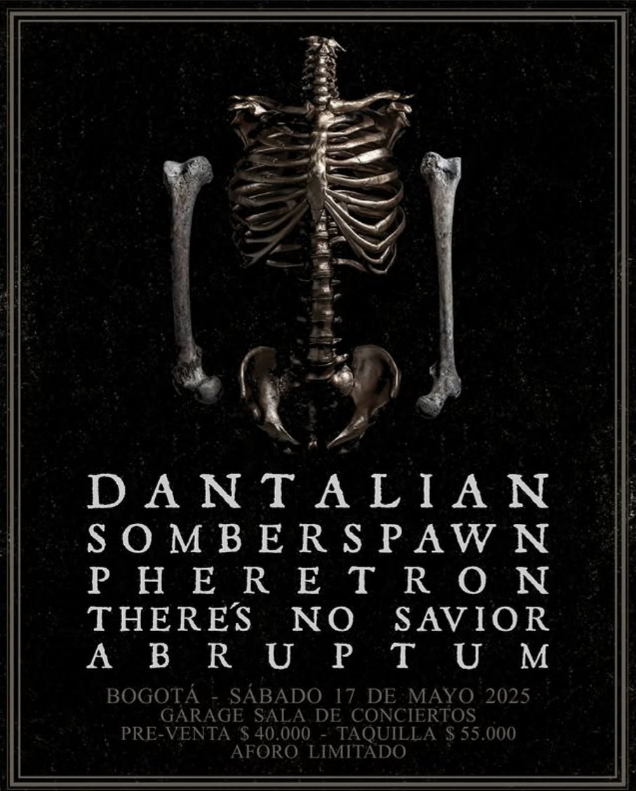 Este sábado 17 de Mayo, una nueva invocación a los sonidos oscuros y extremos del metal, 5 agrupaciones comandan este llamado:
@dantalianofficial  - @somberspawn - @pheretron_official - @_theresnosavior_  -  Abruptum