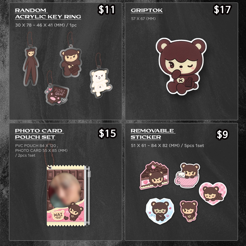 callmesnowberry's tweet photo. KAI CONCERT TOUR KAION official md proxy order

📌 List
Fortune scratch card(full set available)
Postcard
Ball cap
Pants
T-shirts
Bag
Wallet keyring
4cut photo
Nini bear sticker/griptok/doll/Cushion/Pouch
📌 Paypal/WW shipping
📌 Combined shipping

Dm me for order or details https://t.co/qn7xXuIlBn