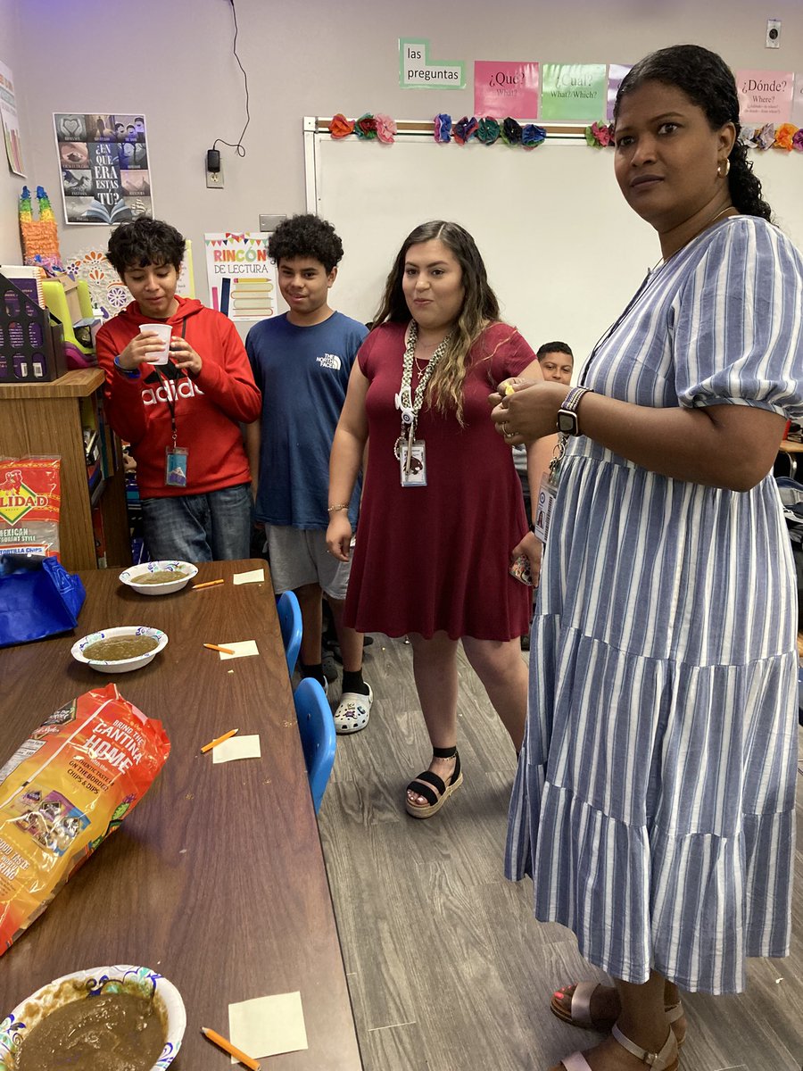 Amy Smith (@srasmithrisd) on Twitter photo Salsa Cooking Contest in the <a href="/Apollo_JH/">Apollo STEAM Academy</a> Spanish Speakers 2 class! Coach Smith cast the tie breaking vote 😎 Thanks to everyone who stopped by to try our salsas! #apollogearup #risdbetheone #RISDWorldLanguages Salsa Cooking Contest in the <a href="/Apollo_JH/">Apollo STEAM Academy</a> Spanish Speakers 2 class! Coach Smith cast the tie breaking vote 😎 Thanks to everyone who stopped by to try our salsas! #apollogearup #risdbetheone #RISDWorldLanguages