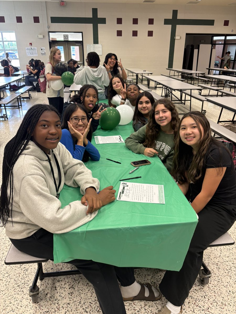 DJMS_athletics's tweet photo. We had a blast sending off our 8th graders at signing day! Wishing you the best at LR! Bye bye Bulldogs, hello Eagles! 🐶💚🦅 https://t.co/fmHBV2qRbl