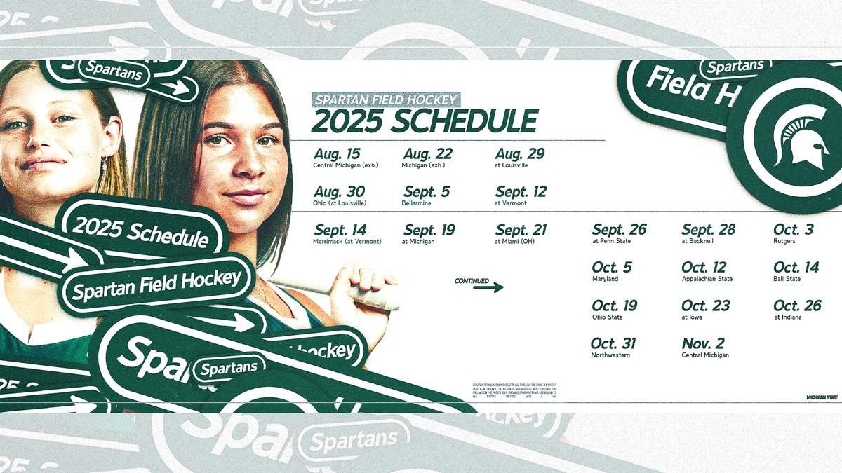 Here it is, Spartans!  Our 2025 schedule is out!

Full Story:  MSUSpartans.com/news/2025/5/12…