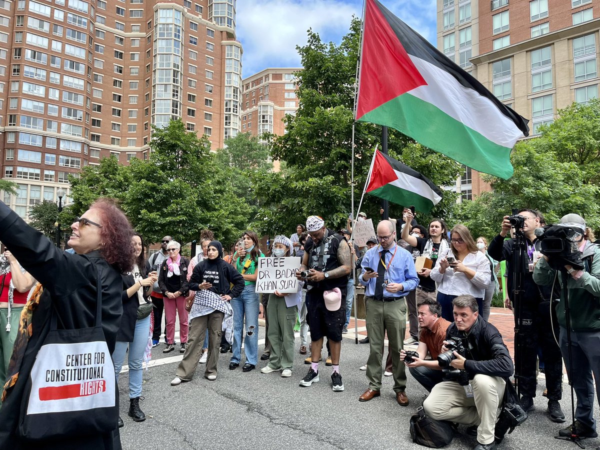 We just got out of the hearing for Georgetown scholar Dr. Badar Khan Suri in Alexandria, VA where Judge Giles ruled in support of Dr. Suri’s release! Thrilled that Dr. Suri will be released on bond and will soon be reunited with his wife and three children in northern Virginia.