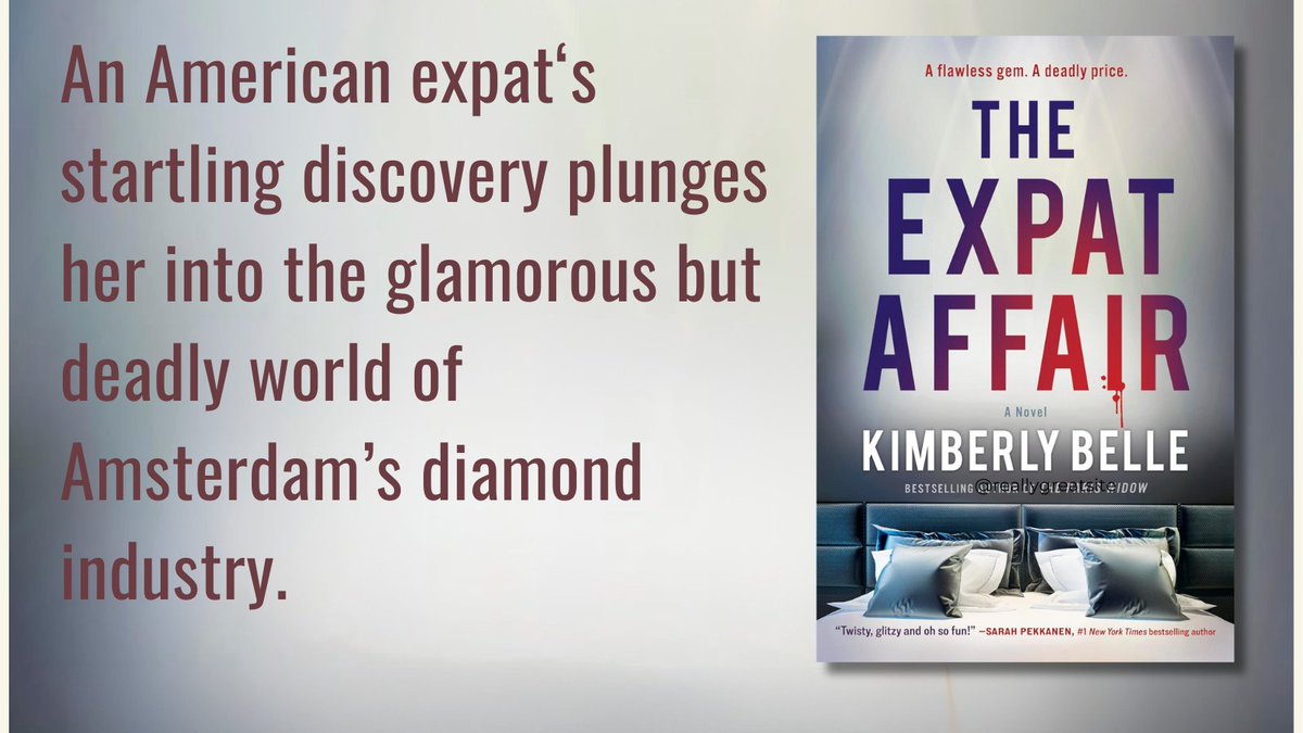 An American expat‘s startling discovery plunges her into the glamorous but deadly world of Amsterdam’s diamond industry. amazon.com/Expat-Affair-K…