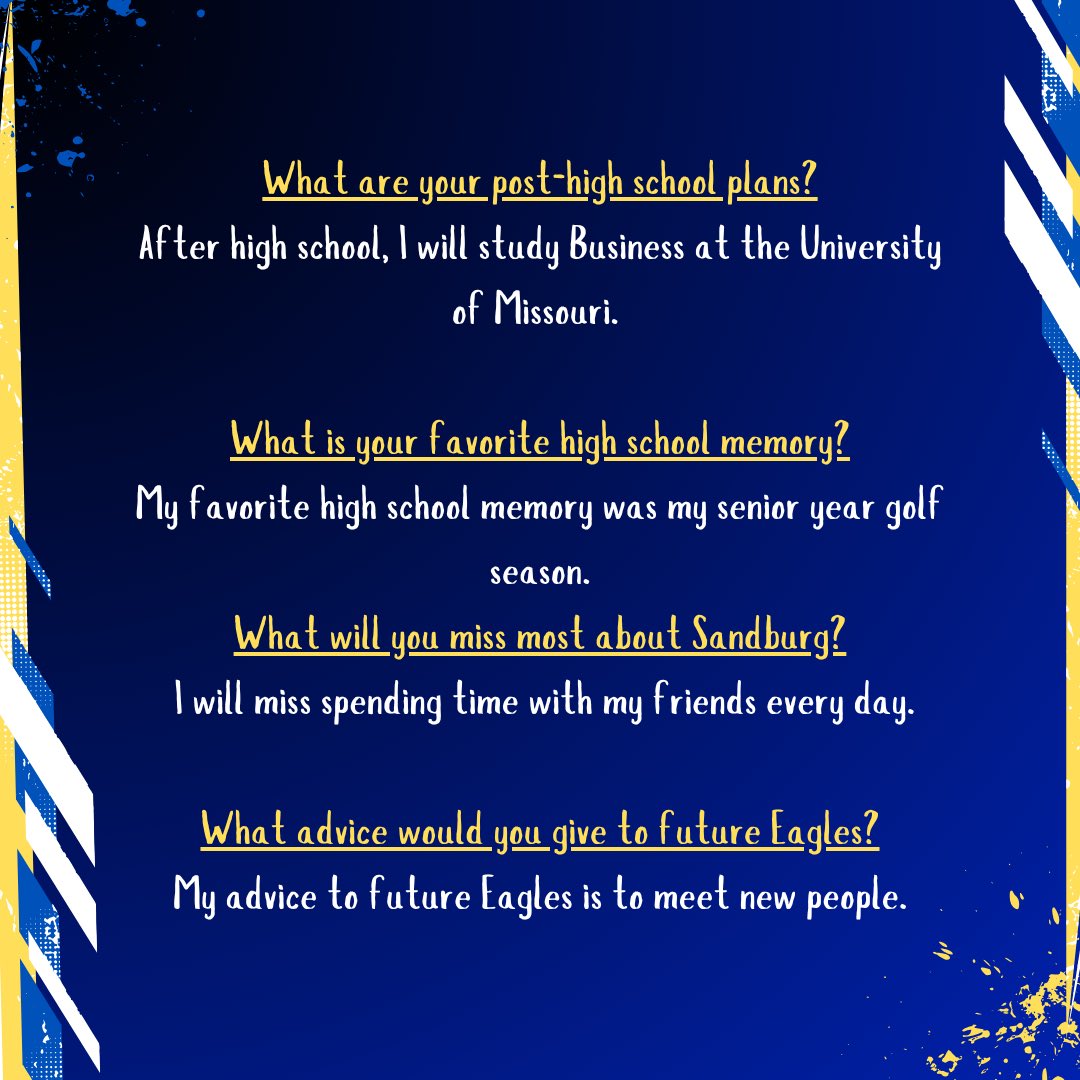 ✨Superfan Spotlight✨

This week we’re showcasing Sean Drew!  Sean’s advice to future Eagles is to meet new people. 

#IT25AGLESZN 🦅