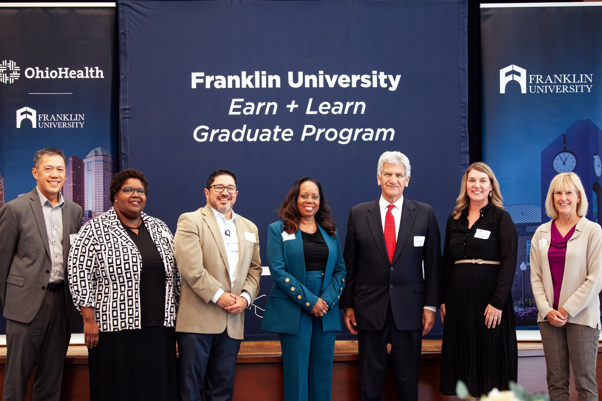 Franklin University (@franklinu) on Twitter photo Franklin University proudly celebrated the <a href="/OhioHealth/">OhioHealth</a> team members who recently graduated from our Earn & Learn #MBA program!
We’re inspired by these #healthcare professionals who are advancing their careers while making a difference in their field. franklin.edu Franklin University proudly celebrated the <a href="/OhioHealth/">OhioHealth</a> team members who recently graduated from our Earn & Learn #MBA program!
We’re inspired by these #healthcare professionals who are advancing their careers while making a difference in their field. franklin.edu