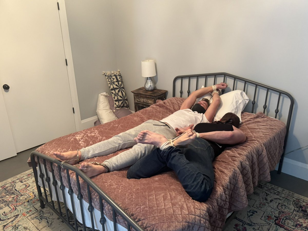 This weeks video is the final part of when <a href="/TiedSun/">Tied Sun</a> got kidnapped after meeting for drinks, this week however he’s joined by an equally helpless <a href="/bound_taylor/">Taylor Bound ➡️ IML</a>, will they escape? Video drops on JFF on Friday