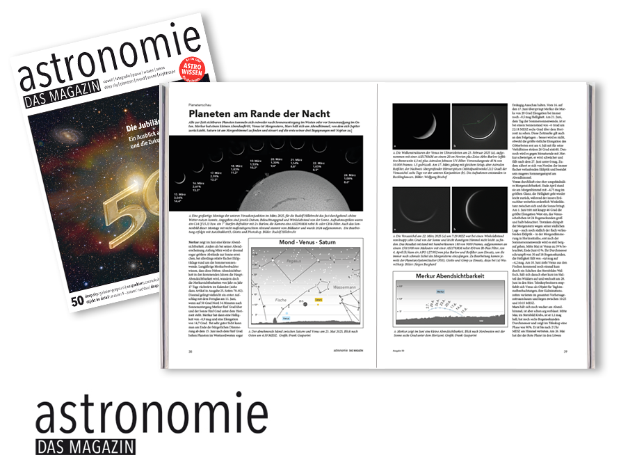 AstronomieMag's tweet photo. Planetenschau

Planeten am Rande der Nacht

Die Planetenschau von Paul Hombach findet ihr in der neuen Jubiläumsausgabe 50 von astronomie - DAS MAGAZIN. 🤩

Bestellung Einzelheft https://t.co/rHzq7KTPP7

ABO https://t.co/irv3nnQgE8 https://t.co/8rmPxCFxuh