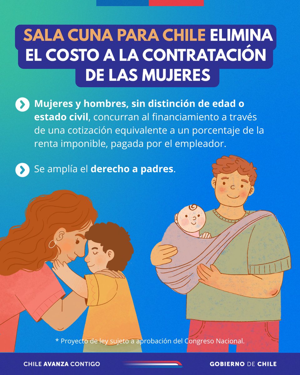MintrabChile's tweet photo. #SalaCunaParaChile es un derecho laboral. Hoy en Comisión de Trabajo del Senado se iniciaron las audiencias para continuar con la discusión del proyecto de ley, medida laboral clave para aumentar la participación laboral y la ocupación de las mujeres. https://t.co/Z4M3dgRyIz