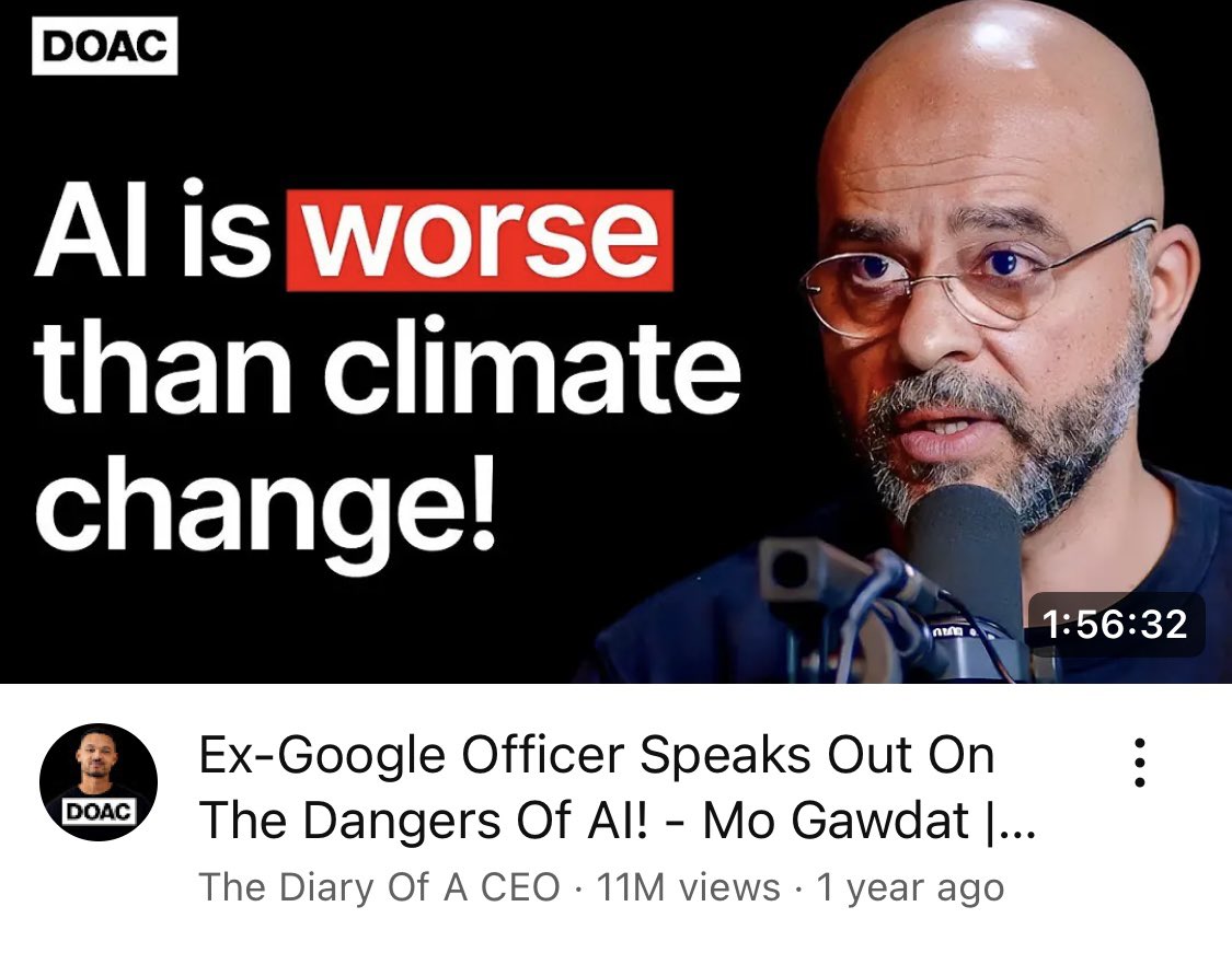 CodinginHeelsug's tweet image. Attended Mo Gawdat‘s Key note speech on AI at the Future Ready Summit 2025 in TZ. His interview on  the “Diary of a CEO Poscast” went viral with over 11 million views. This is information that all of us should consider as we embark on this AI journey of no return.