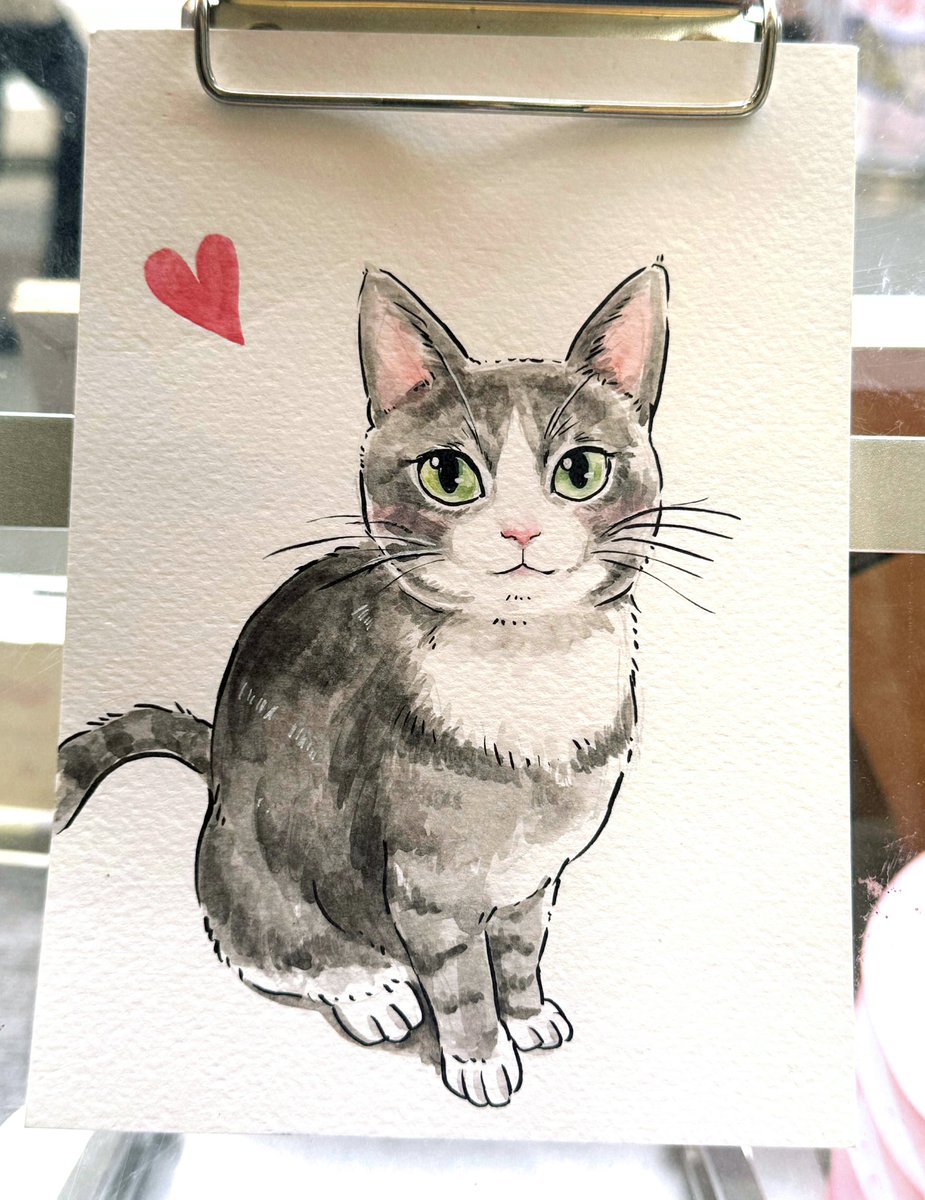 #illustration #artwork #イラスト #cat 
#watercolor
지인분들의 아기 고양이들