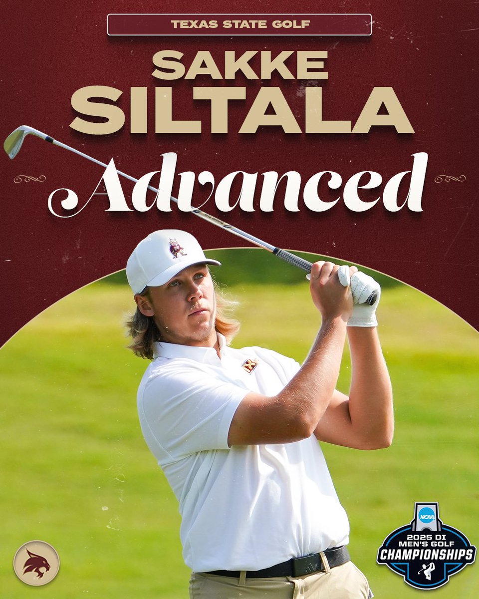 𝙃𝙀'𝙎 𝙄𝙉!!!

Siltala is headed to the NCAA Division I Men's Golf Championships #EatEmUp
