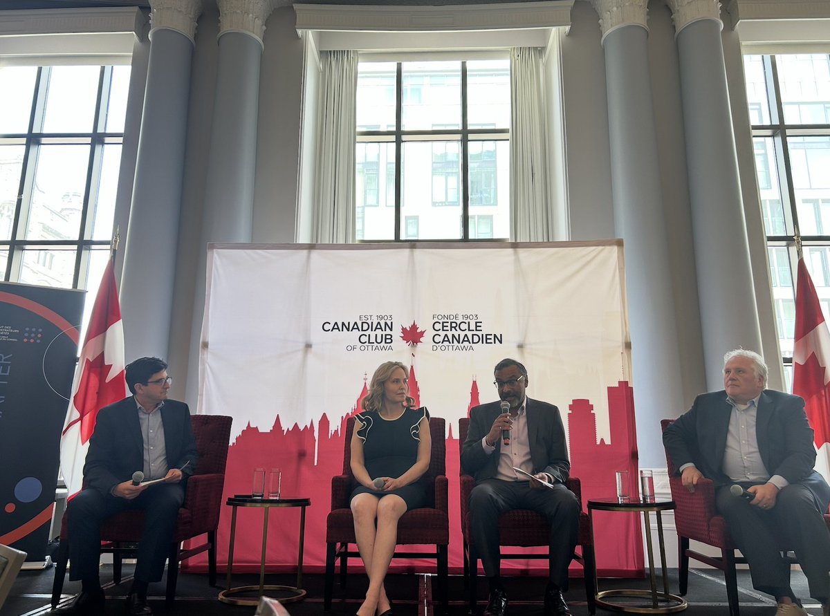 Our panel discussion on Canadian #AI Sovereignty in a shifting global order is kicking off now with:

<a href="/SeanSilcoff/">Sean Silcoff</a> <a href="/globeandmail/">The Globe and Mail</a> 
<a href="/ErinKelly_AI/">Erin Kelly</a> <a href="/AskPolly_ASI/">AskPolly</a> 
<a href="/nuenergyai/">nuenergy.ai</a>'s Niraj Bhargav
<a href="/ThinkOnCloud/">ThinkOn</a>'s Craig McLellan
<a href="/ICDCanada/">Institute of Corporate Directors</a>