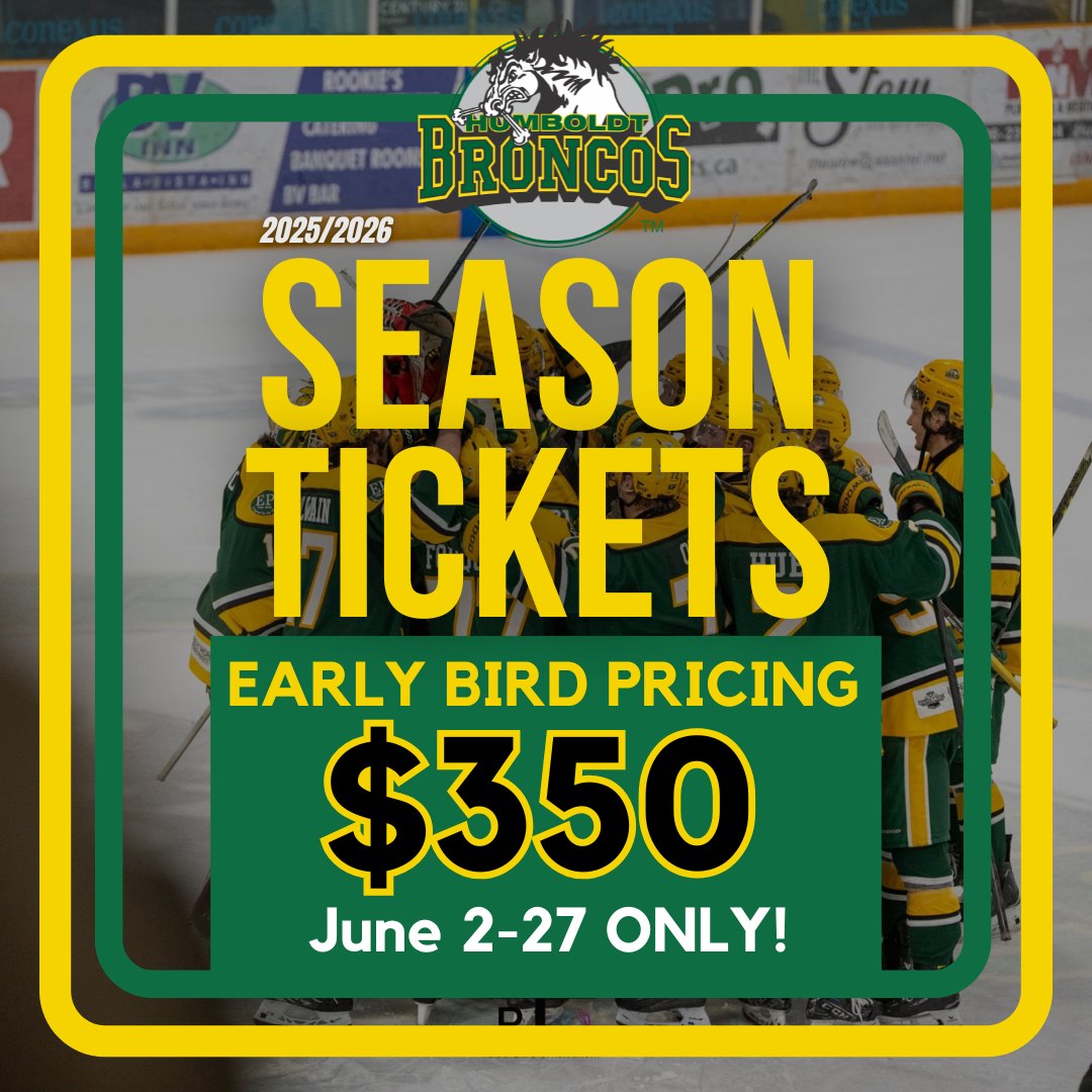 🎟️ Don’t miss out!

Early Bird Pricing for 2025/26 Broncos Season Tickets is just $350 — but only from June 2–27!

Lock in your seat and be part of the action all season long. 

PLUS… Everyone who takes part in the early bird special will be entered to win our brand-new third
